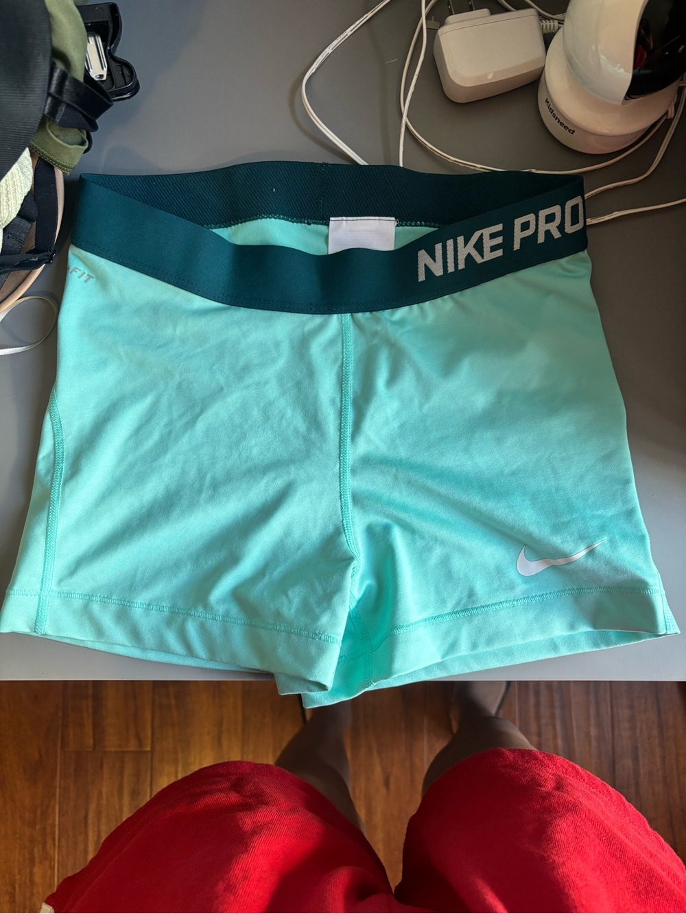 Nike Pro Women's Teal Aqua Training Shorts